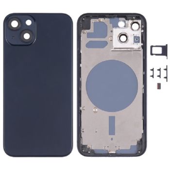 Back Housing Cover with SIM Card Tray & Side Keys & Camera Lens for iPhone 13