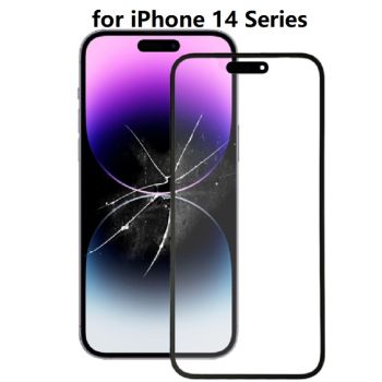 Front Screen Outer Glass Lens with OCA Optically Clear Adhesive for iPhone 14 Series