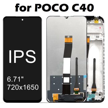 LCD Display + Touch Screen Digitizer Assembly for POCO C40