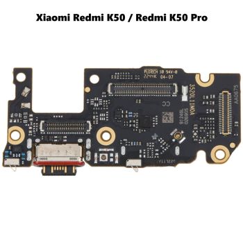 Charging Port Connector + SIM Card Reader Board for Xiaomi Redmi K50 / Redmi K50 Pro