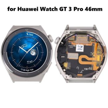 LCD Screen Digitizer Full Assembly with Frame for Huawei Watch GT 3 Pro 46mm