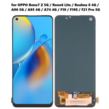 OLED Display Digitizer Assembly for OPPO Reno7 Z 5G / Reno6 Lite / Realme 8 4G / A96 5G / A95 4G / A74 4G / F19 / F19S / F21 Pro 5G