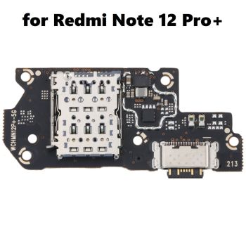 Charging Port Connector + SIM Card Reader Board for Redmi Note 12 Pro+