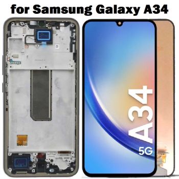 AMOLED Display + Touch Screen Digitizer Assembly for Samsung Galaxy A34