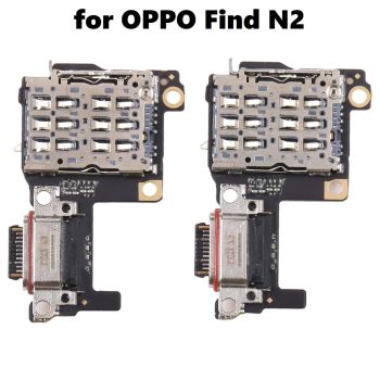Original SIM Card Reader + Charging Port Board for OPPO Find N2 