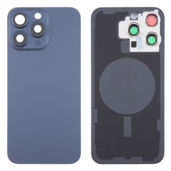 Glass Battery Back Cover with Camera Lens Cover for iPhone 15 Pro Max