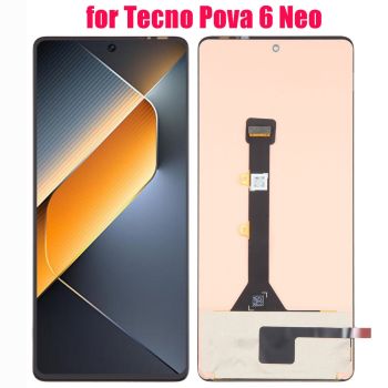 Original LCD Screen Digitizer Full Assembly for Tecno Pova 6 Neo