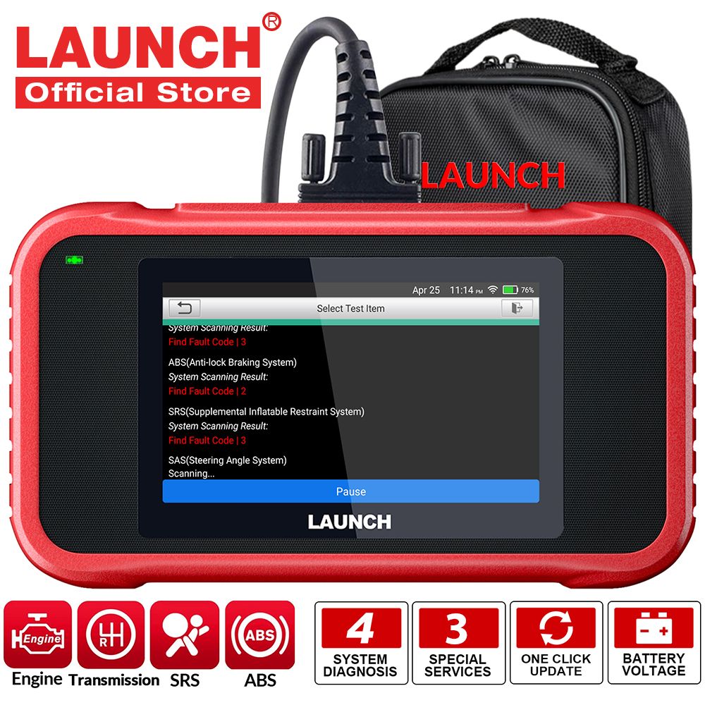 Launch Crp123e Obd2 Diagnostic Device, Car Readout Device, Vehicle  Diagnosis, Eobd Tester, Obd2 Scanner With 4 Systems Engine, Abs, Srs,  Automatic Tra