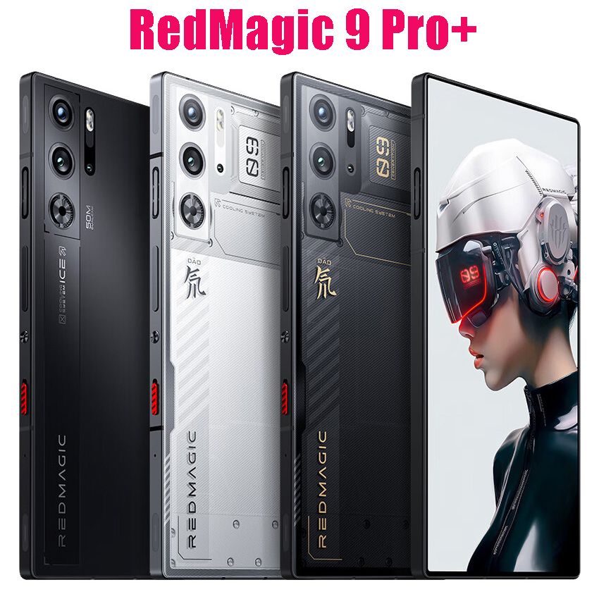 Original New Nubia Red Magic 9Pro 6500mAh 80W Global Version, Nubia Red  Magic 9Pro+ Plus 5500mAh 165W 5G Snapdragon 8 Gen 3 6.8 GooglePlay