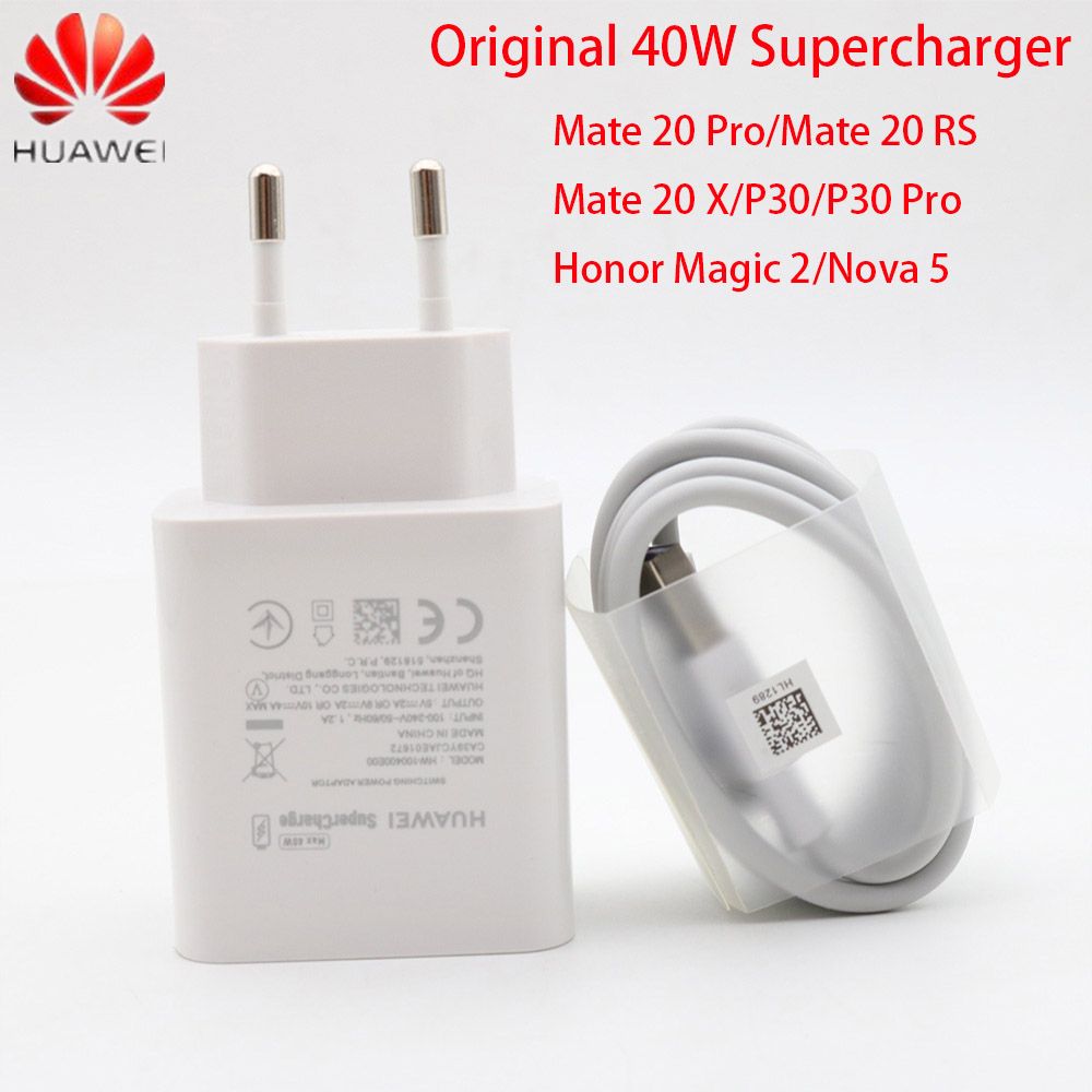 Huawei HW-100400E CP84 Charger+ USB-C Type C Cable For Huawei Mate 10 Pro