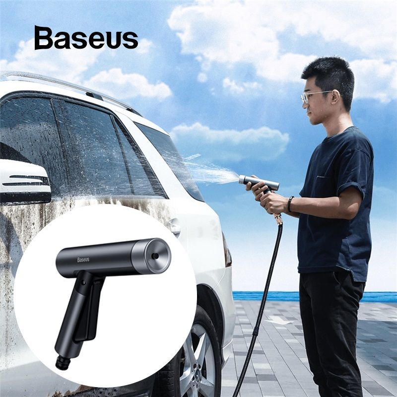 BASEUS GF3 Car Wash Spray Nozzle High Pressure Vehicle Cleaning Water Spray  Gun - Dark Grey Wholesale