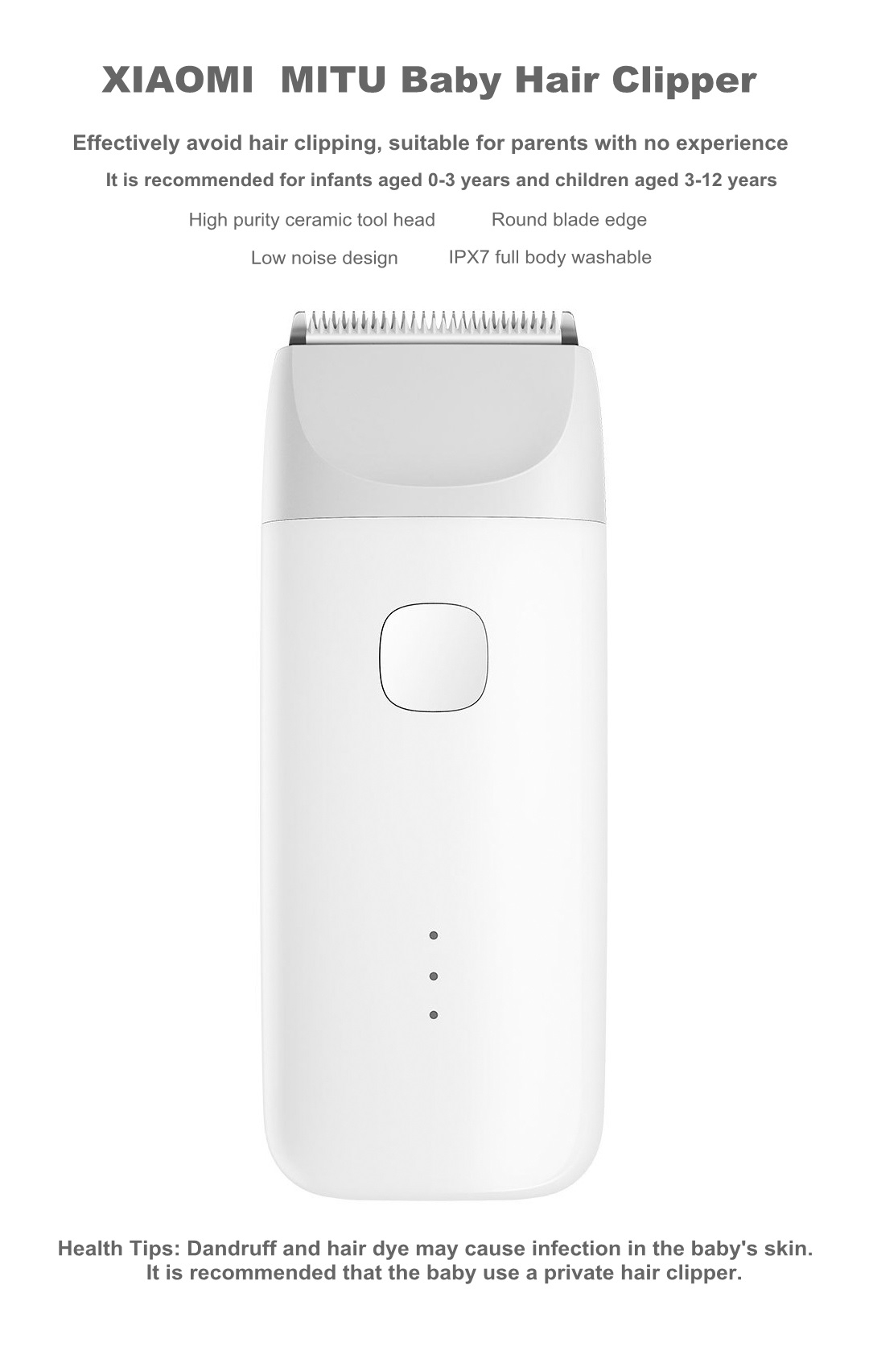 xiaomi mitu baby hair trimmer