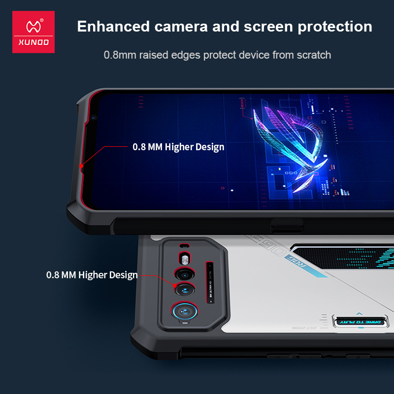 ASUS ROG Phone 8 Pro Transparent Bumper Case by XUNDD®️ 5