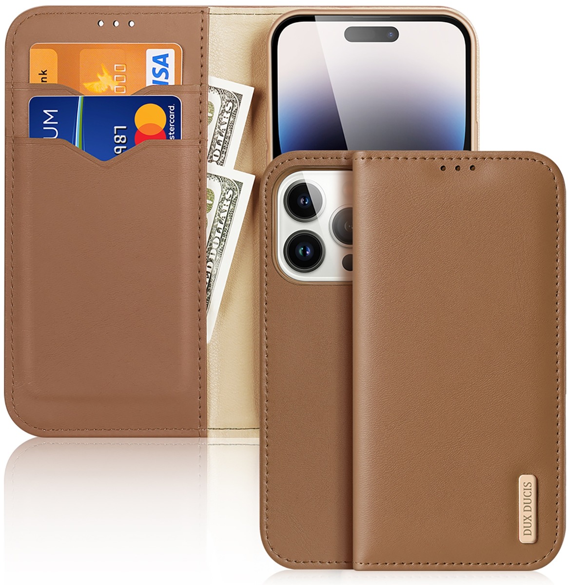 iPone 15 Pro Max Plus Leather Case