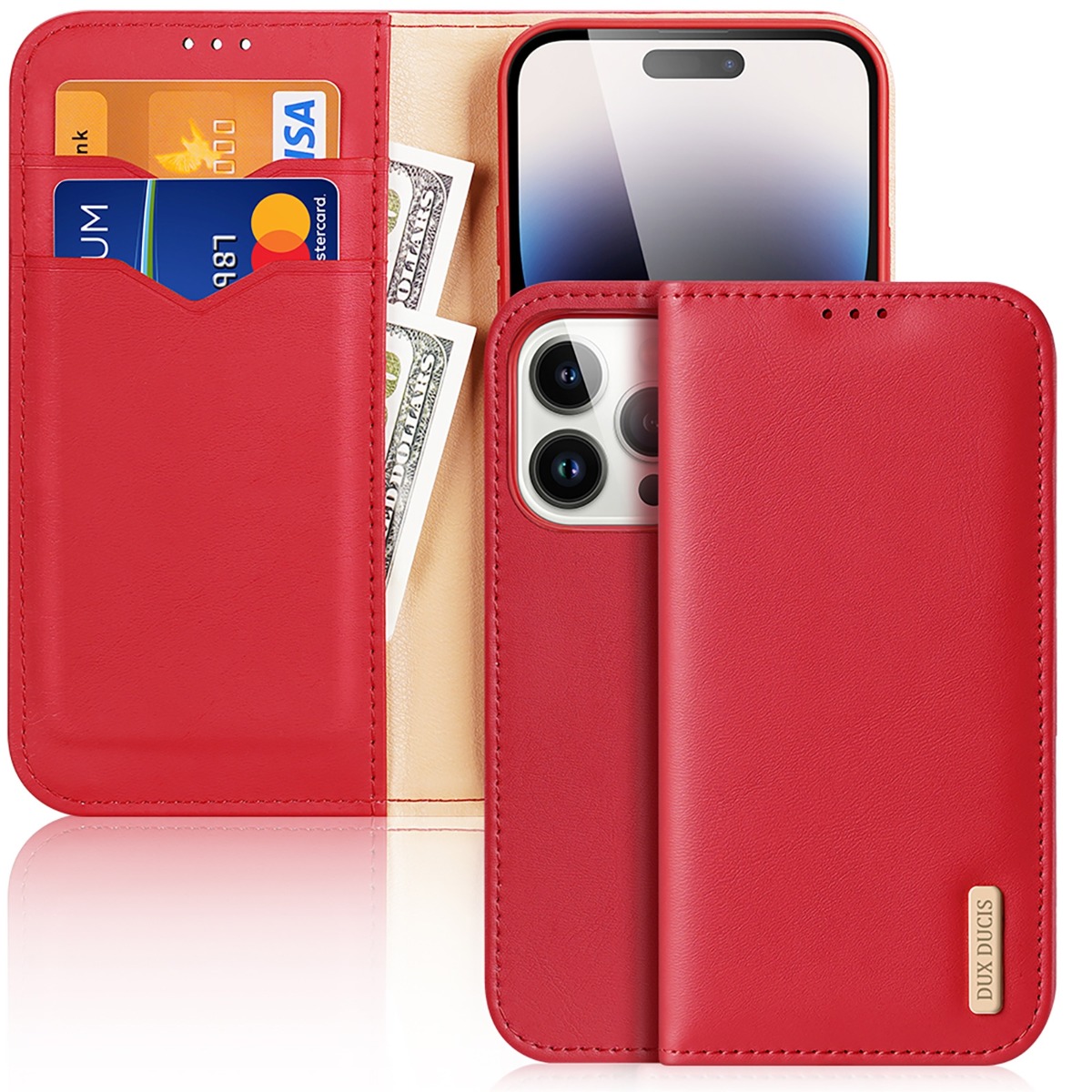 iPone 15 Pro Max Plus Leather Case