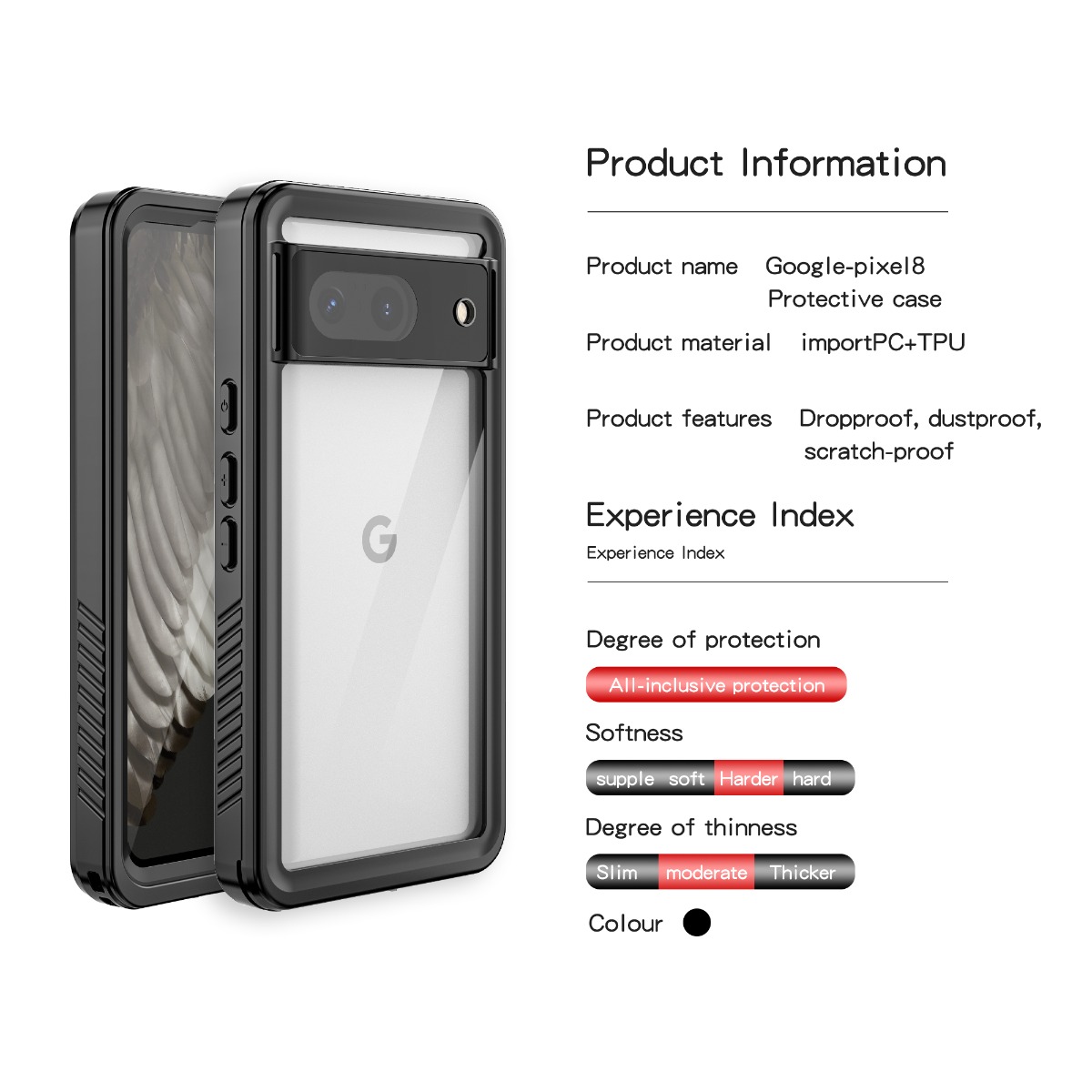 RedPepper IP68 Waterproof Case for Google Pixel 8