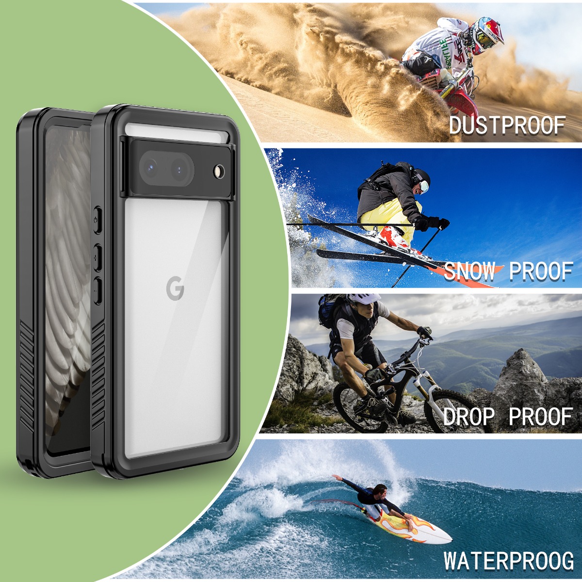 RedPepper IP68 Waterproof Case for Google Pixel 8