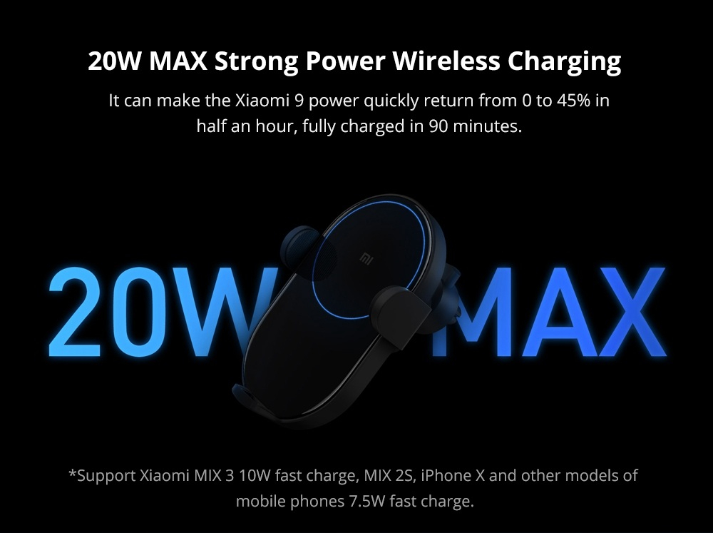 Xiaomi Mi 20W Wireless Car Charger 3