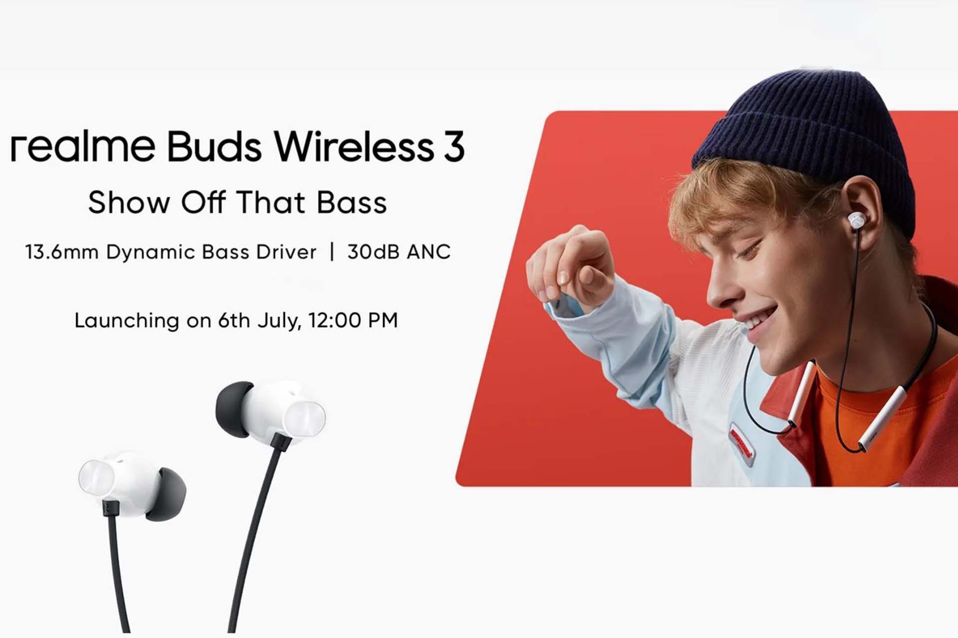 Realme Buds Wireless 3 will come with 13.6mm drivers and 30dB ANC 