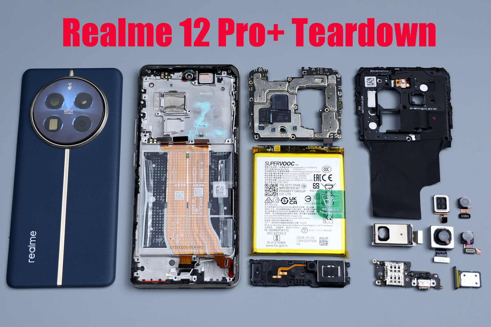 Realme 12 Pro+ Teardown 