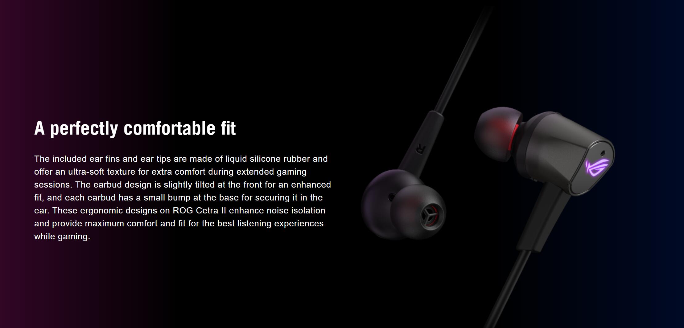 Asus ROG Cetra II Core 3.5mm Gaming Headphones - Black 2