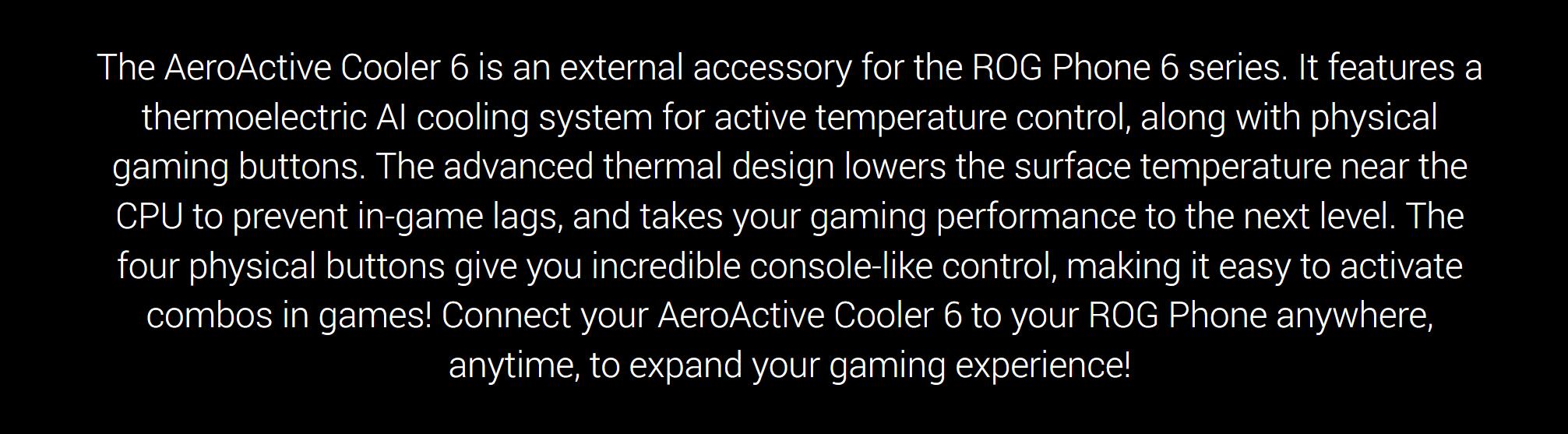 Asus ROG AeroActive Cooler 6 3