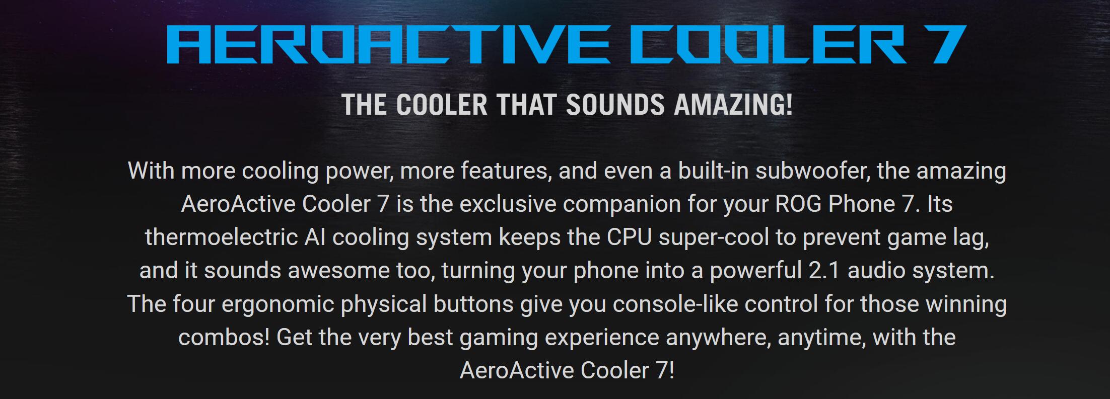 ASUS ROG AeroActive Cooler 7