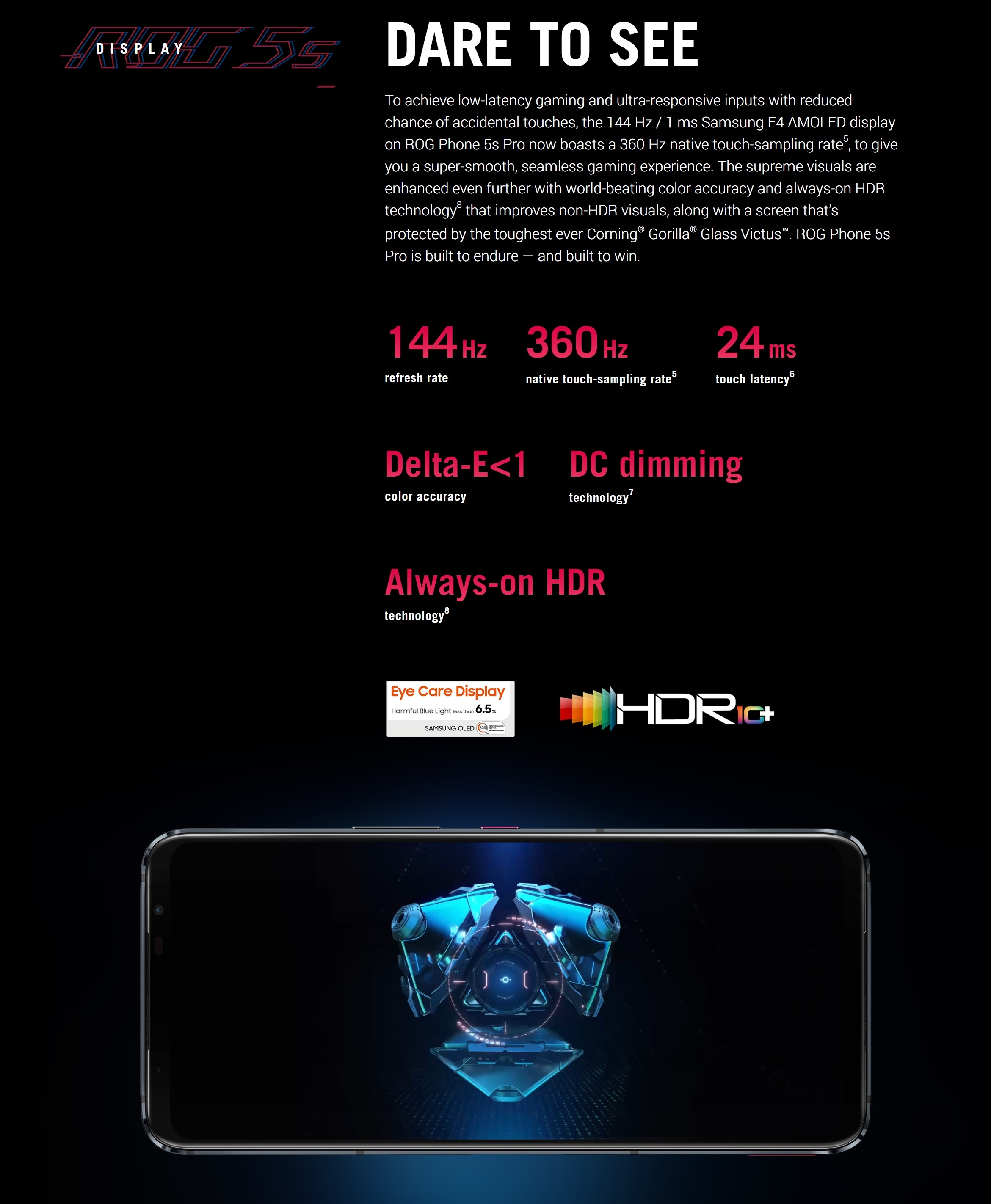 Asus ROG Phone 5s Pro 5G Dual SIM 512GB, 18GB RAM Gaming Phone (Tencent Global) 7
