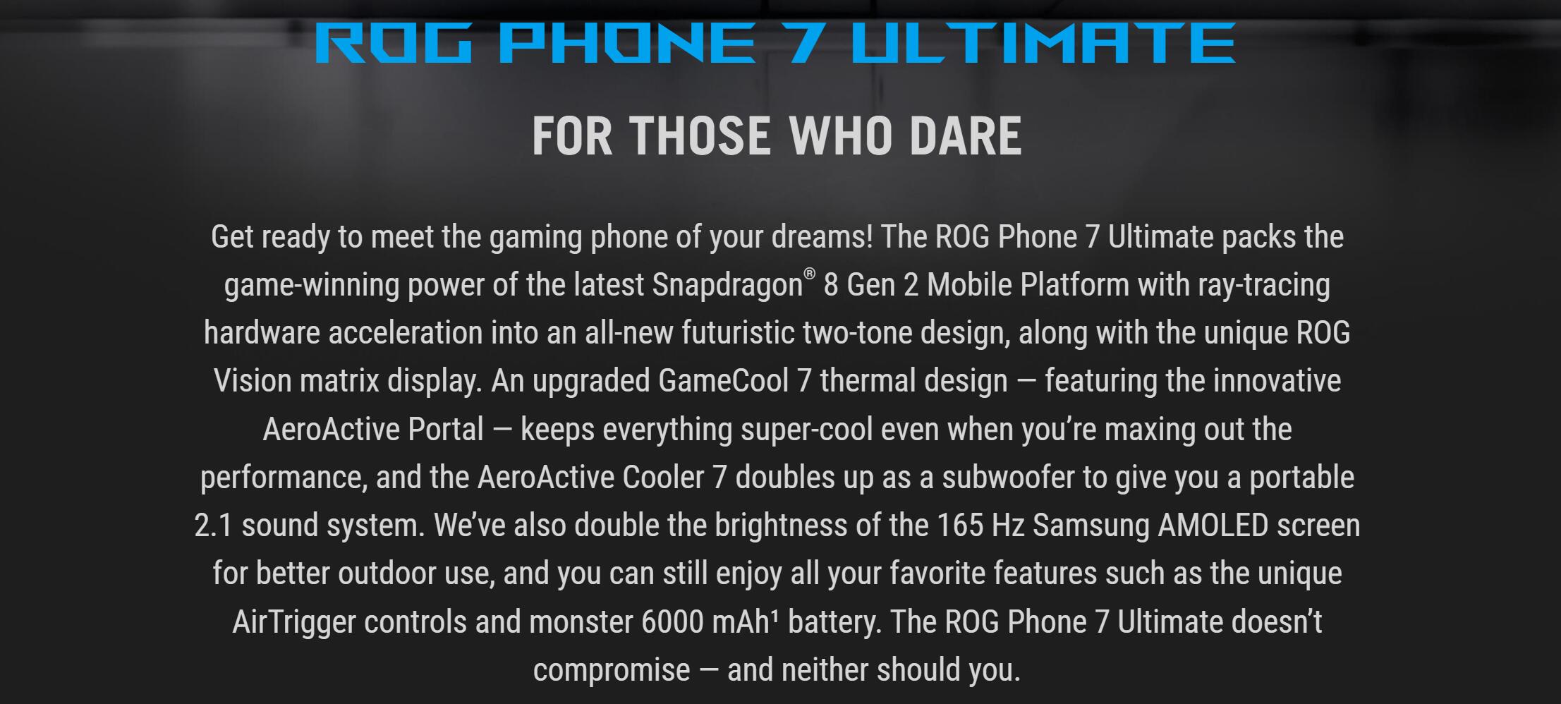ASUS Rog Phone 7 Ultimate