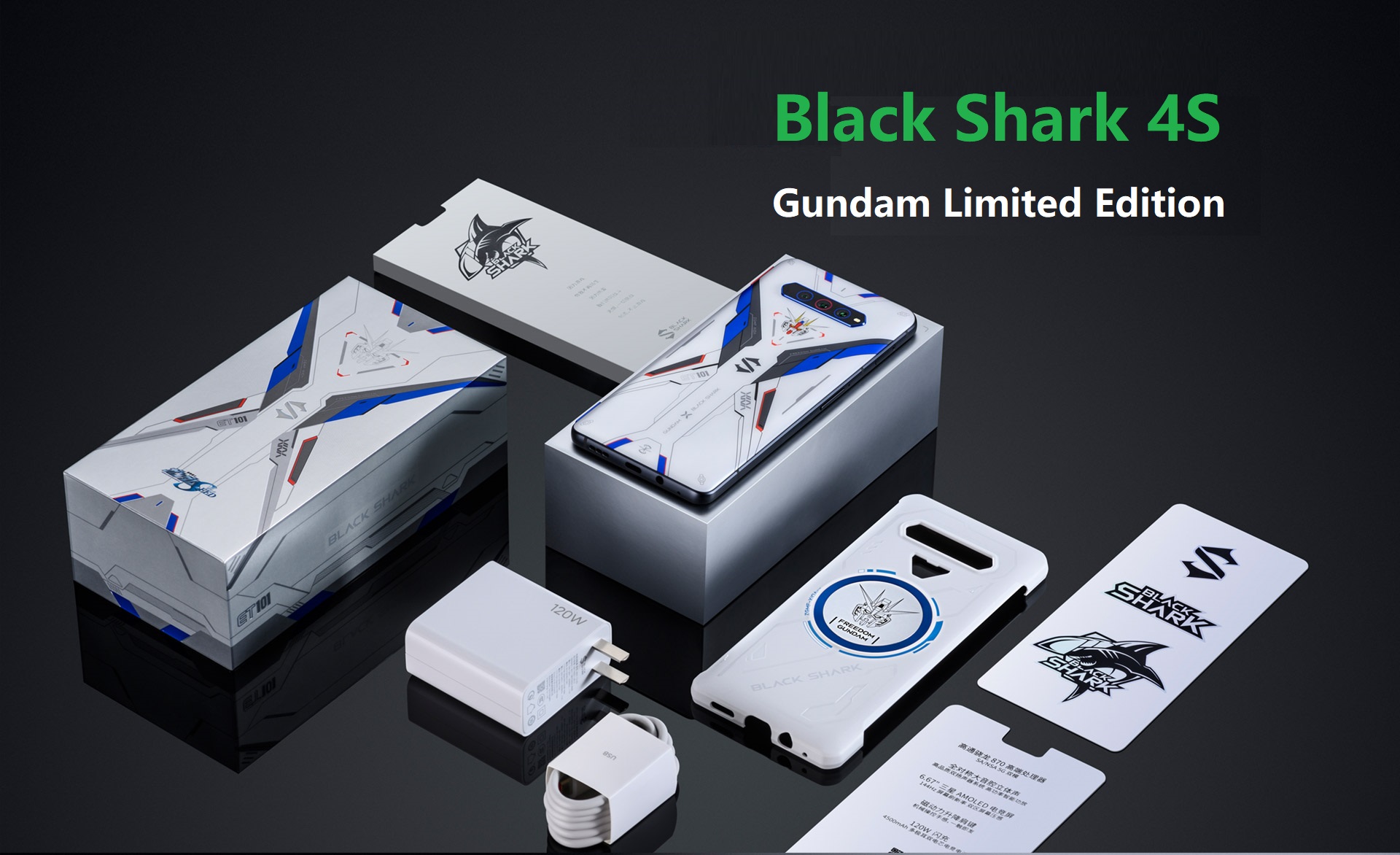 Black Shark 4S Gundam Limited Edition 5G Dual SIM, 12GB+256GB Phone (Chinese Version) 1