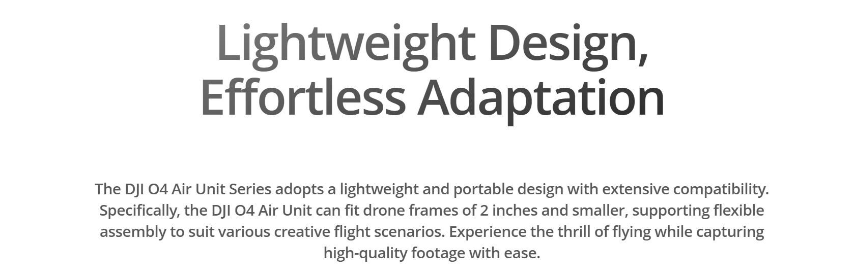 DJI O4 Air Unit Series