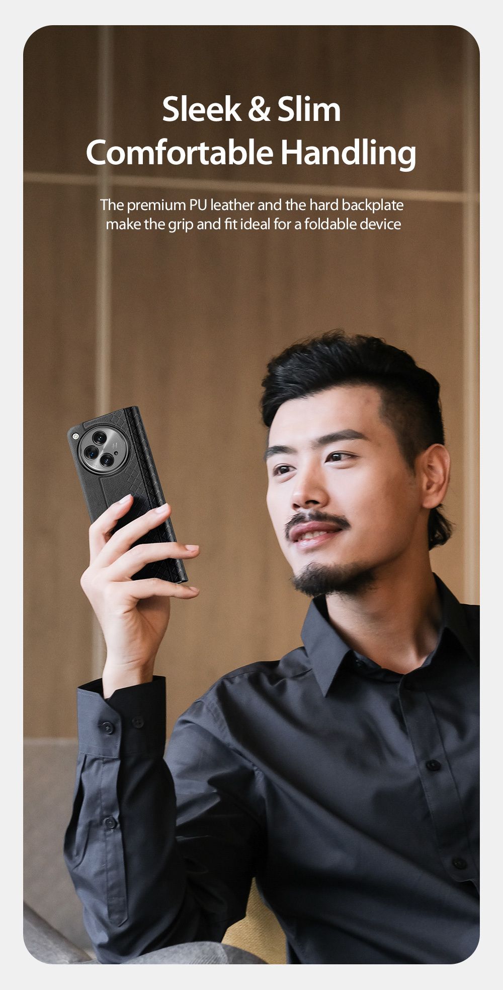 OnePlus Open PU Leather Case 