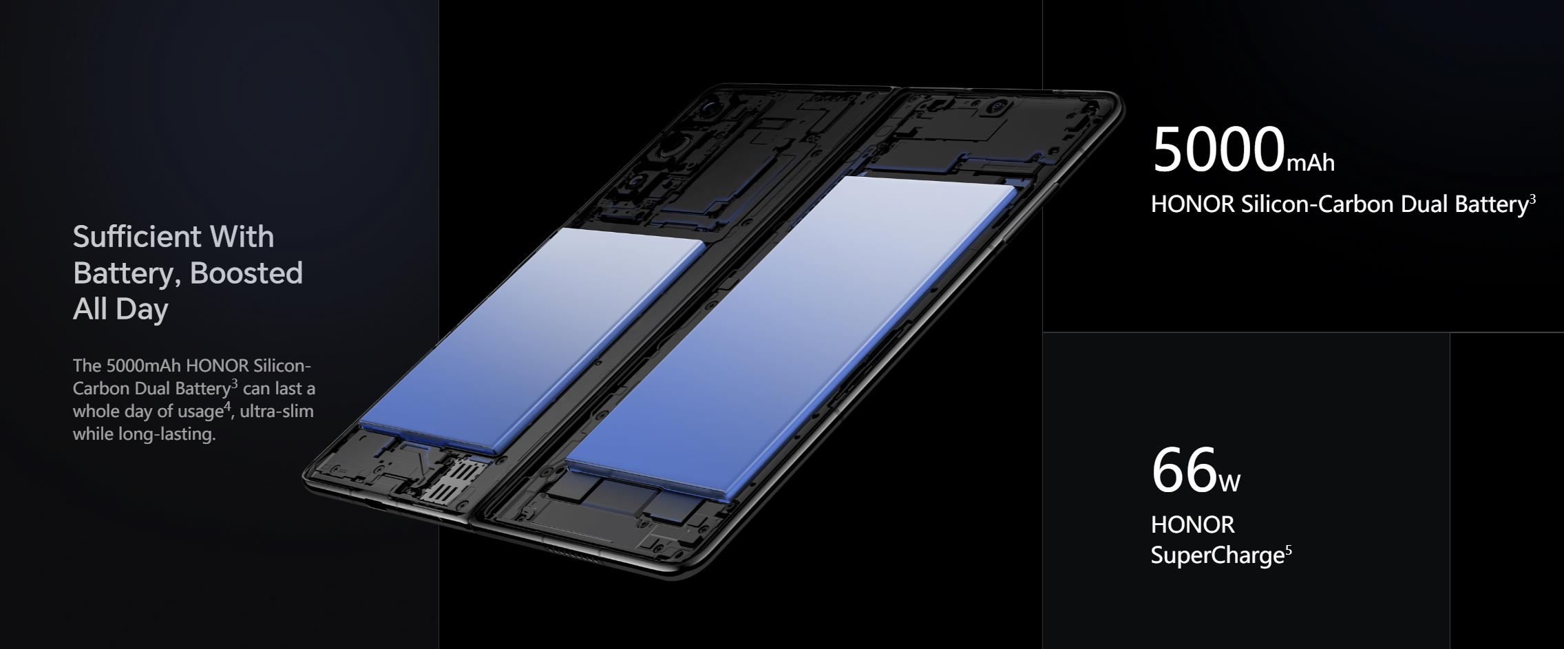 Honor Magic V2 is the lightest at 231g, slimmest at 4.7mm, and 9.9mm  (closed) foldable phone - Huawei Central