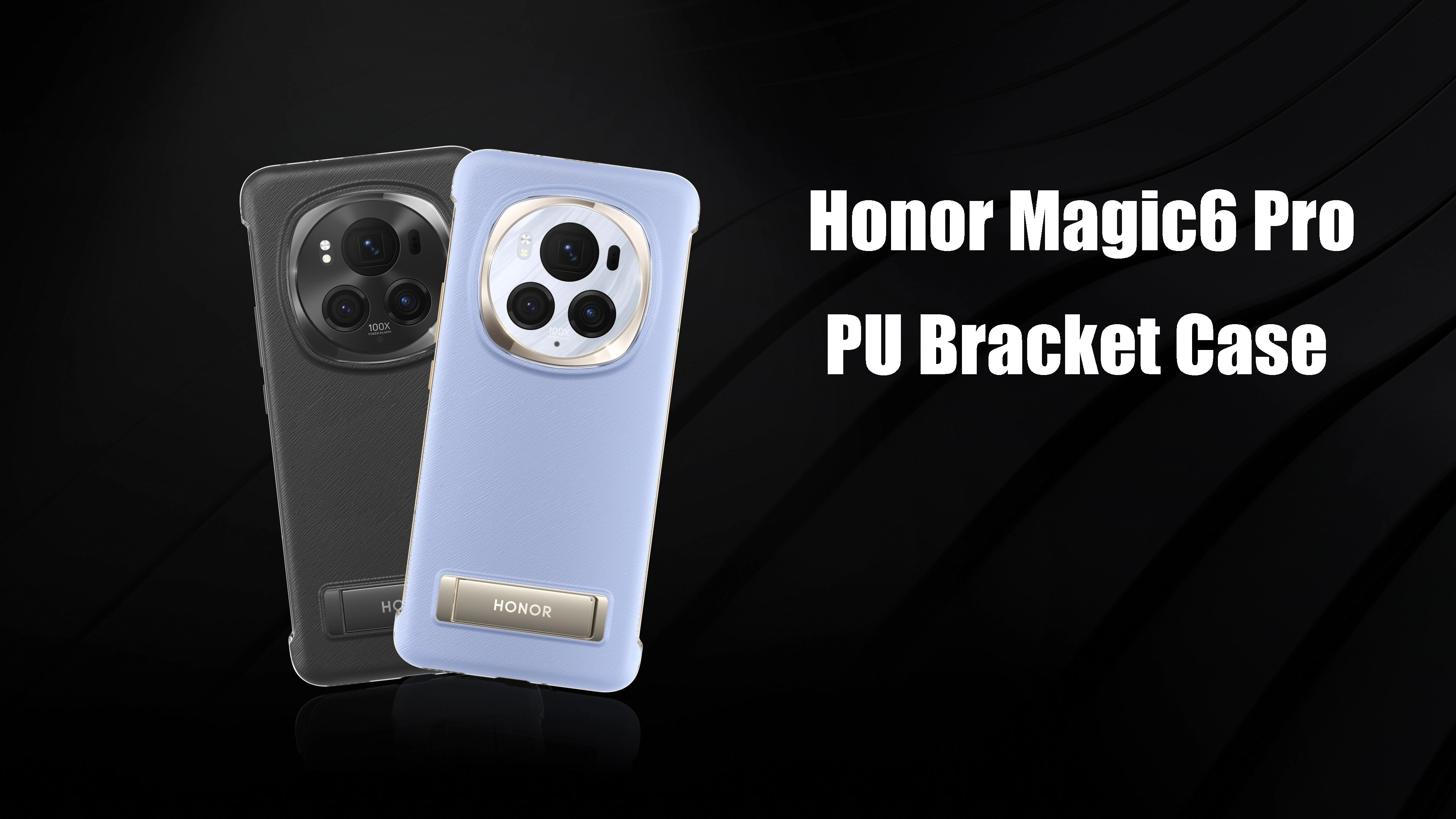 Honor Magic6 Pro PU Bracket Case