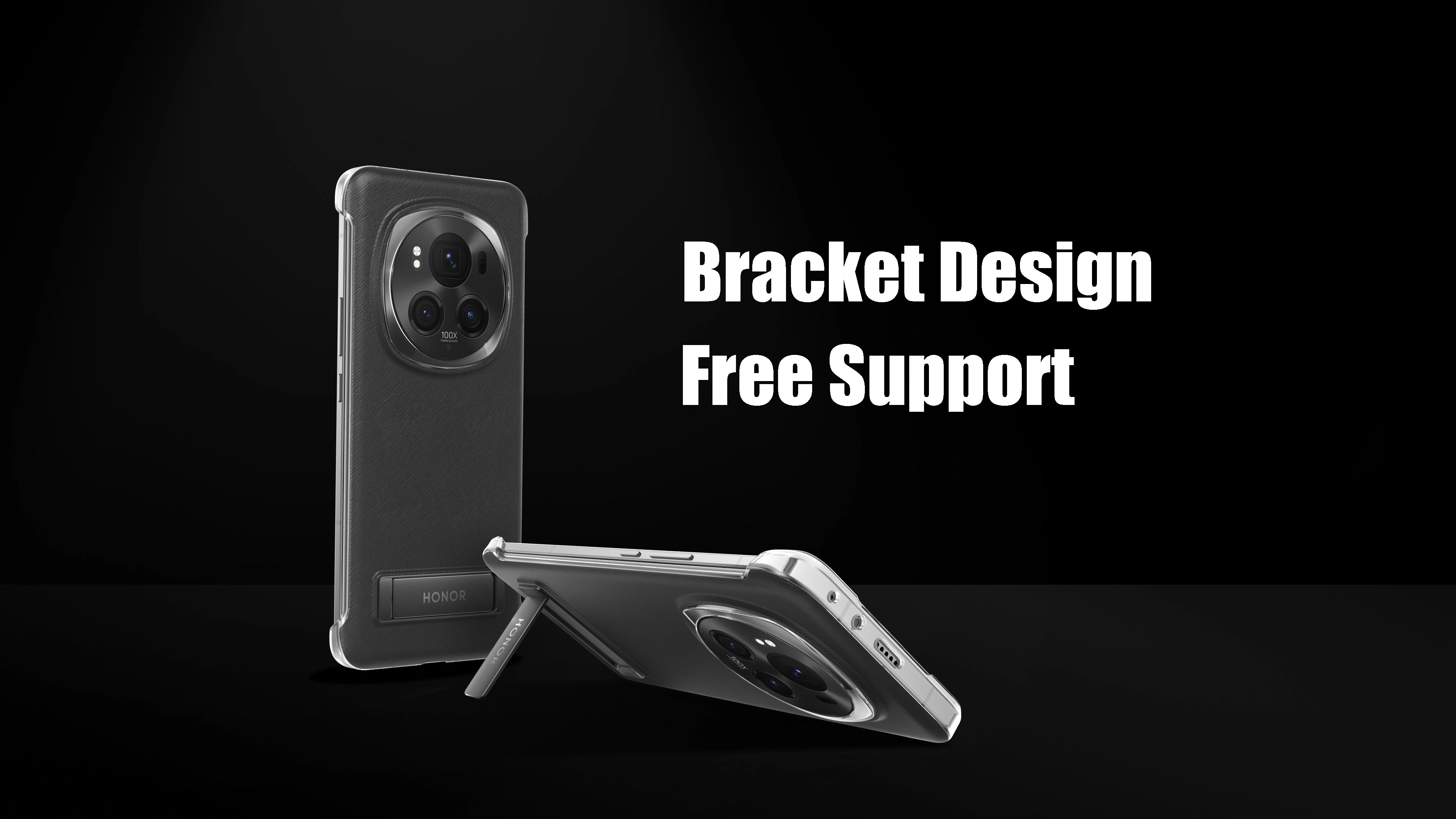 Honor Magic6 Pro PU Bracket Case