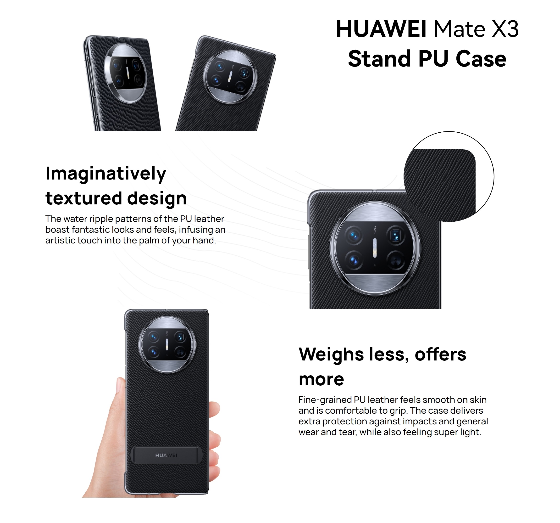 Huawei Mate X3 Stand PU Case