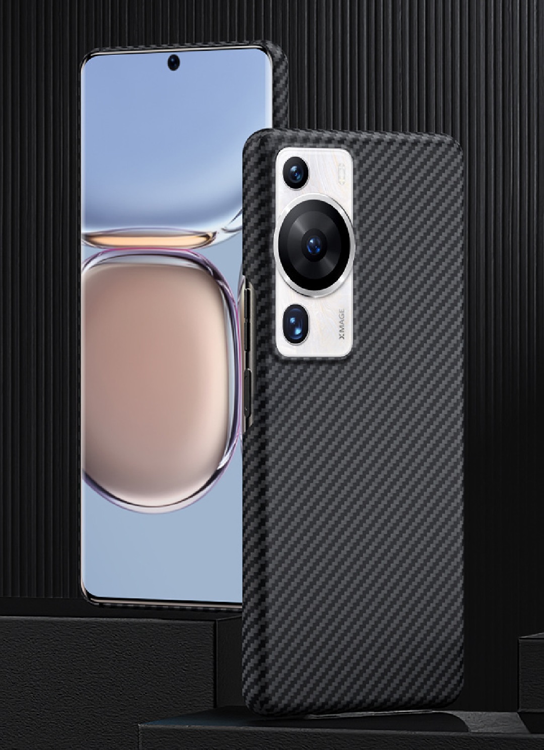 Huawei P60 | P60 Pro Carbon Fiber Bumper Ultra Thin Case