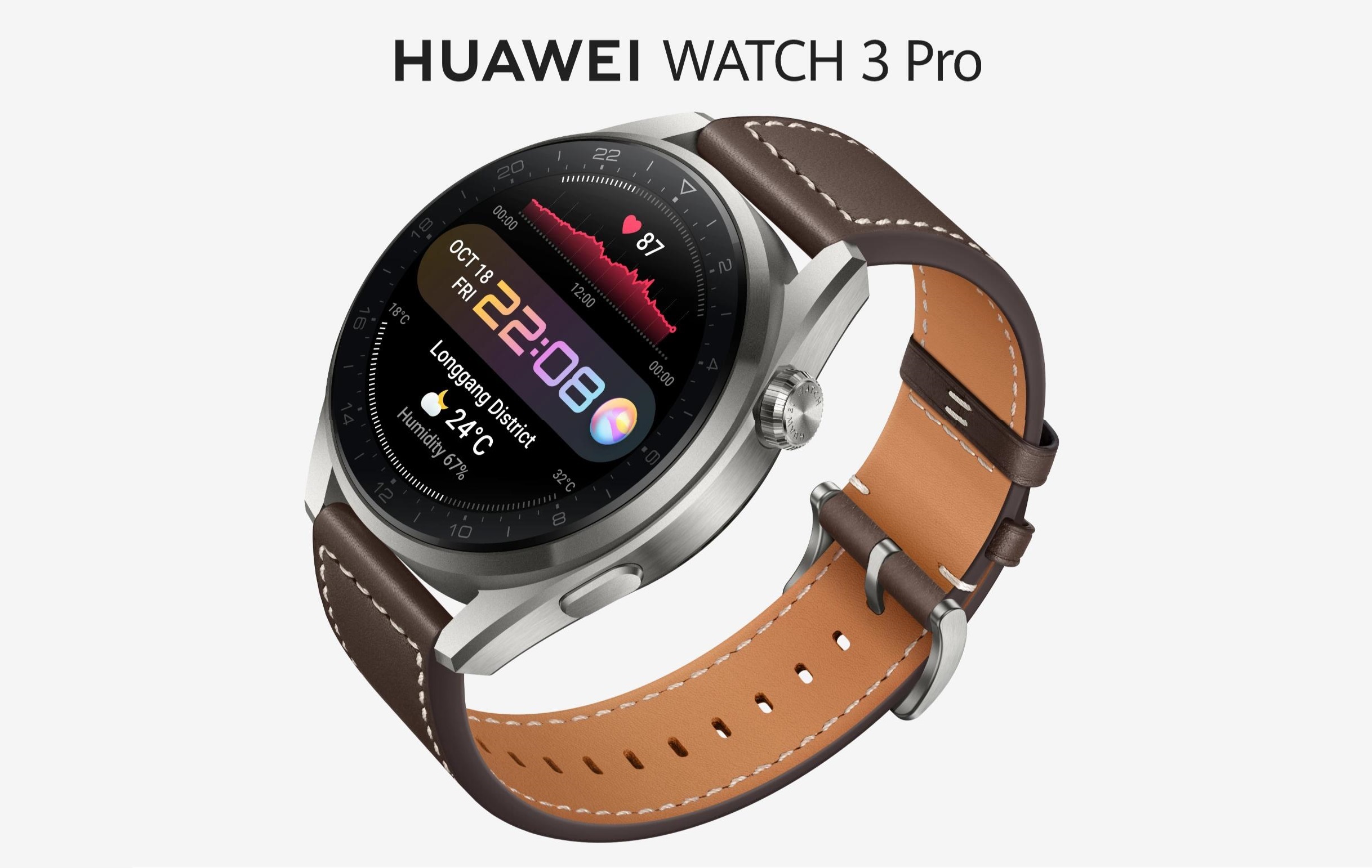 New Huawei Watch 3 Pro presented with HarmonyOS 3, ECG and improved  navigation functionality -  News