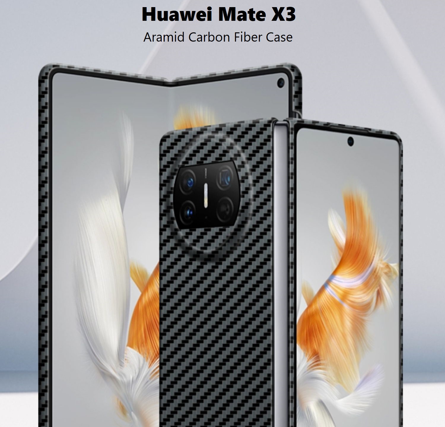 Huawei Mate X3 Carbon Fiber Bumper Ultra Thin Case