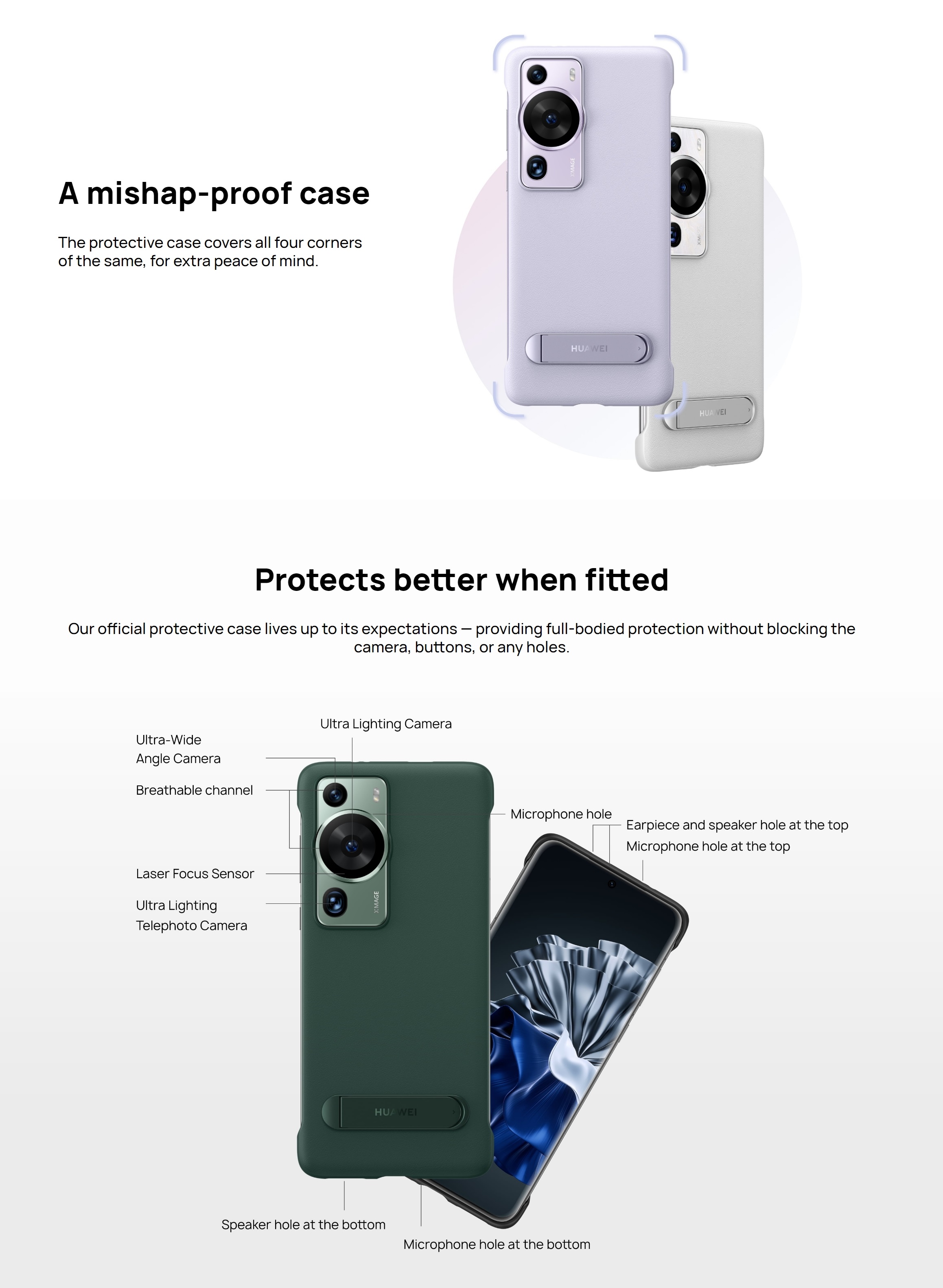 Huawei P60 Series Stand PU Case