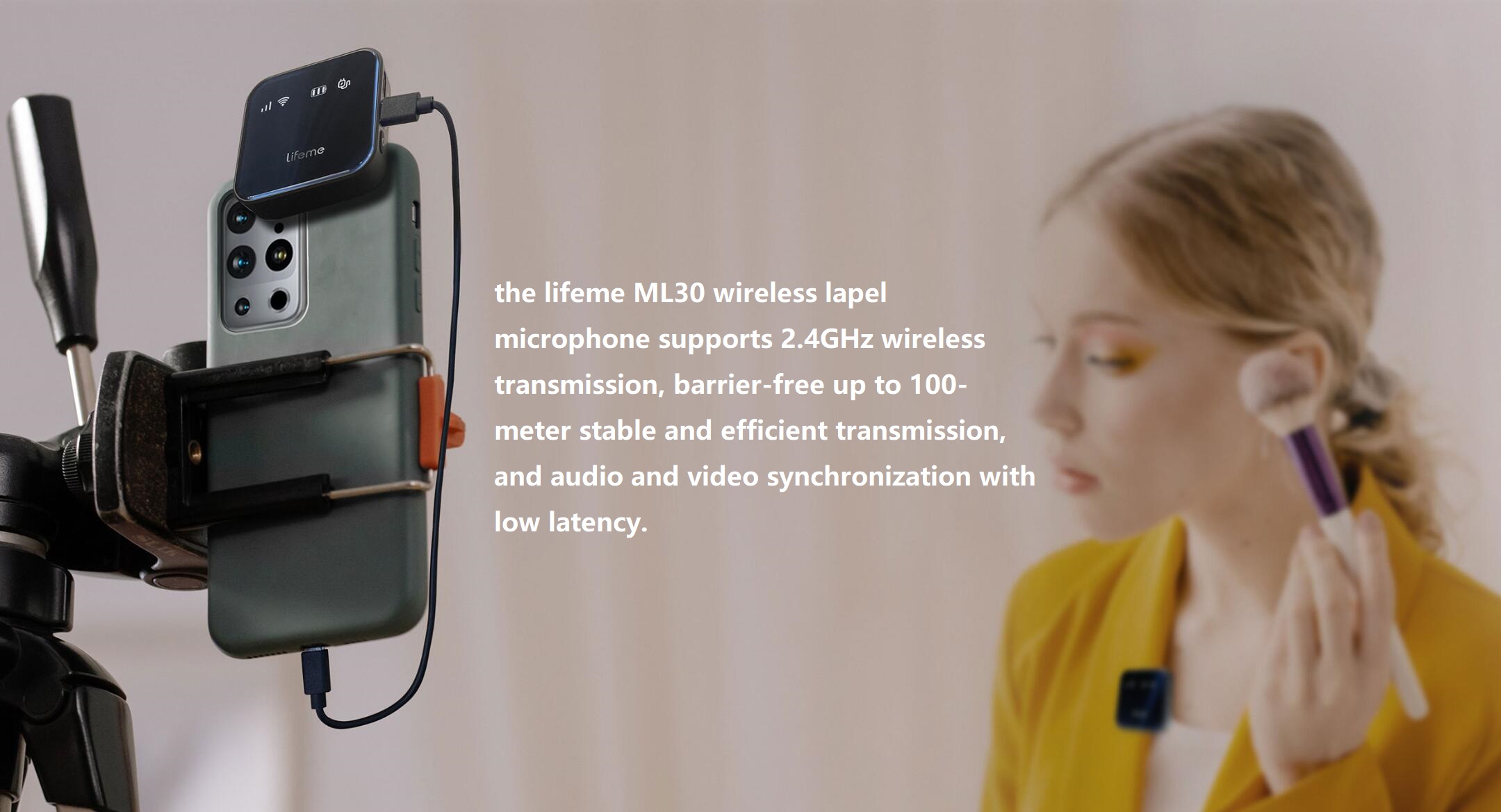 Meilan lifeme ML30 wireless lapel microphone