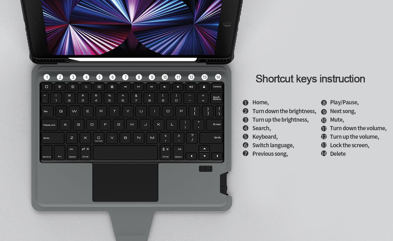 Nillkin New Combo Keyboard Case for iPad 10.2