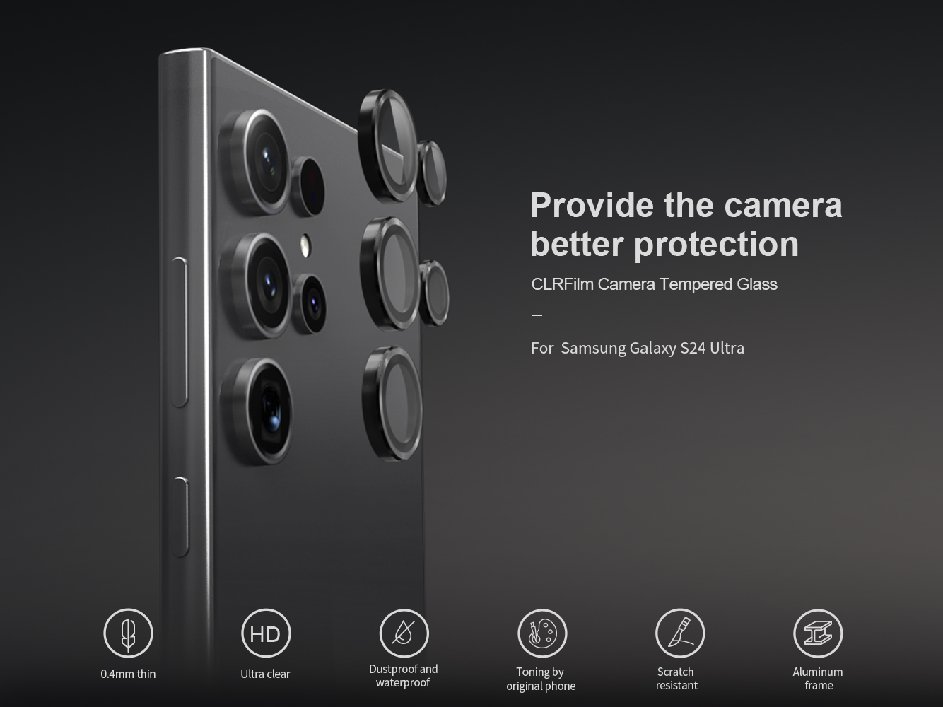 Nillkin CLRFilm Camera Tempered Glass for Samsung Galaxy S24 Plus (Galaxy  S24+)