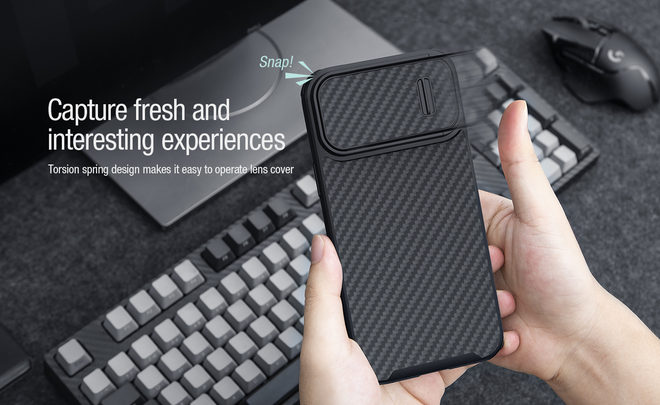 Nillkin Synthetic S Carbon Fiber Case for iPhone 14 Series