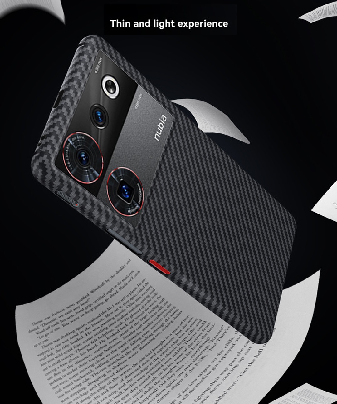 ZTE Nubia Z50 Ultra Carbon Fiber Bumper Ultra Thin Case