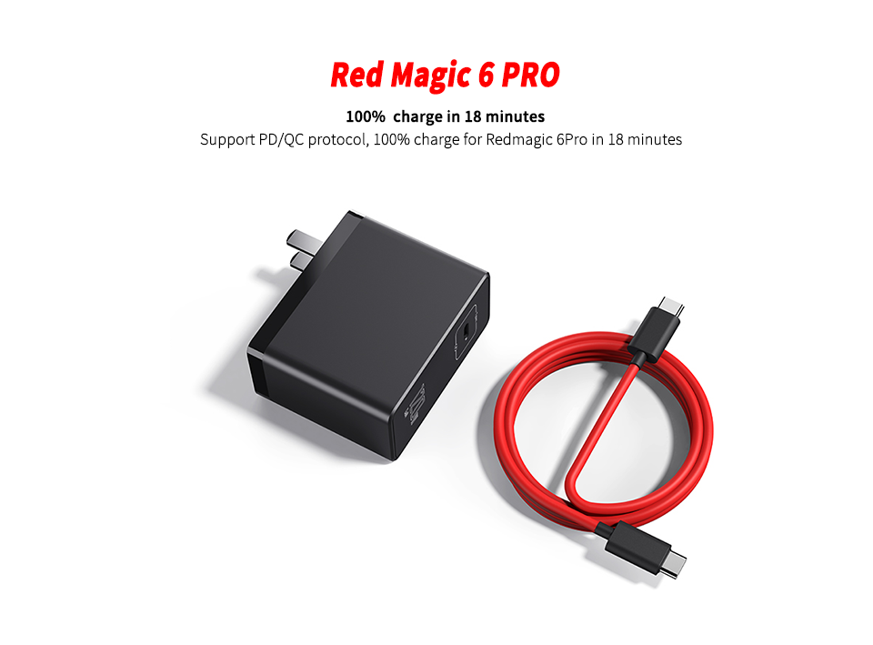 Nubia 120W GaN Quick Charger + 6A Type-C Cable 5