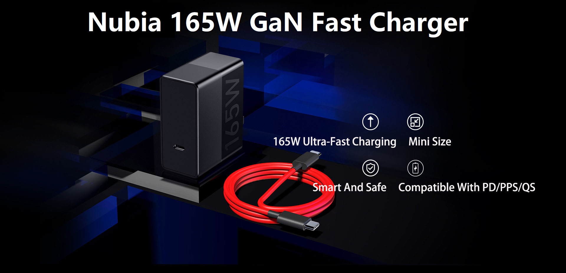 Nubia 165W GaN Fast Charger