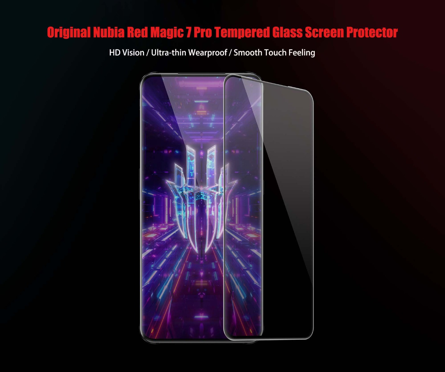 Nubia Red Magic 7 Pro Tempered Glass Screen Protector
