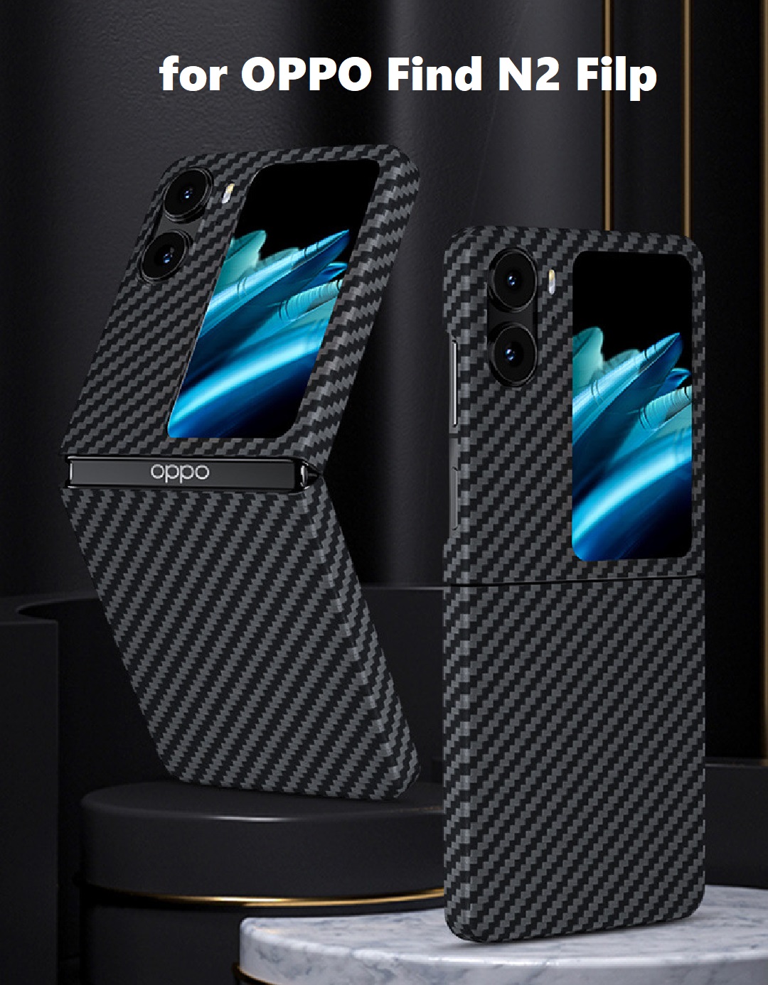 OPPO Find N2 Filp Kevlar Aramid Carbon Case