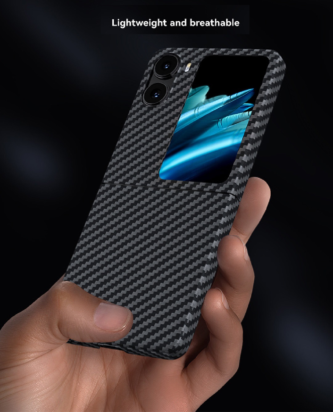 Aramid Carbon Fiber Case for OPPO Find N2 Flip